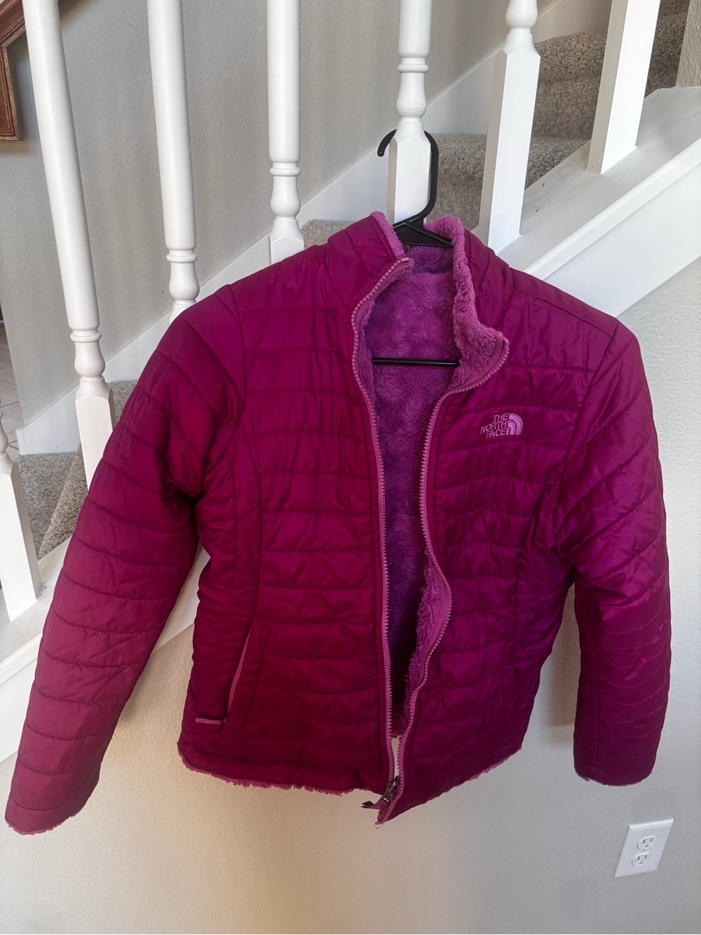 The North Face Women's Raspberry Magenta Quilted Puffer Jacket